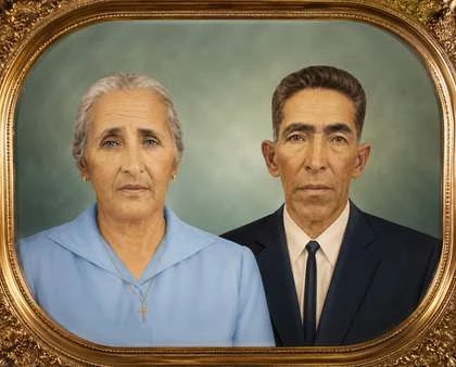 Retrato antigo dos antepassados